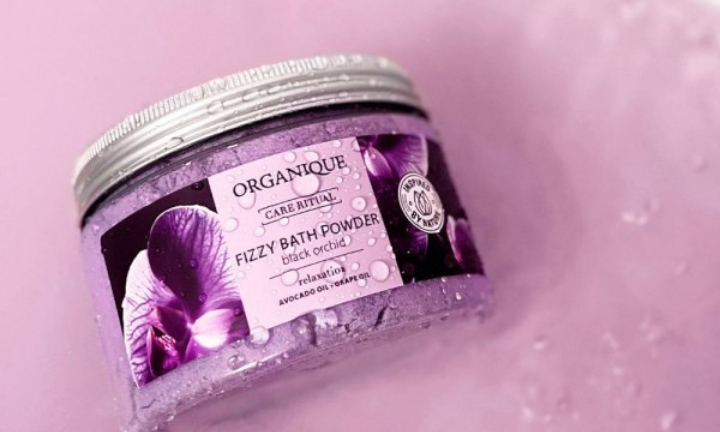 musujący puder do kąpieli black orchid